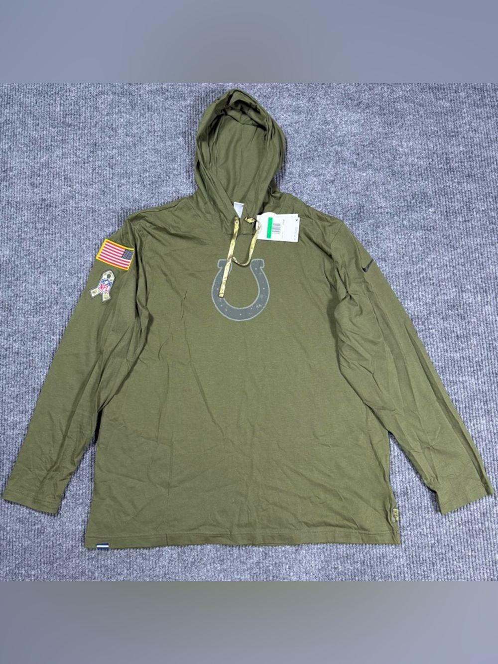 Nike Indianapolis Colts Salute to Service NWT Lightweight Sideline Hoodie XL 21’